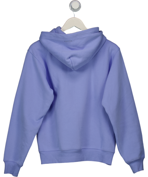 aritzia Lilac Blue Fleece Hoodie UK S