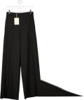 JIGSAW Black Modern Crepe Wide Leg Trouser UK 8