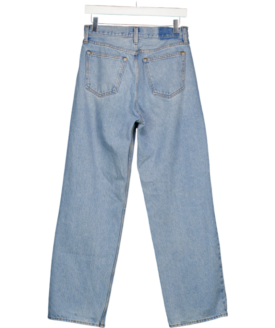 Abercrombie & Fitch Blue Mid Rise Slouchy Jean W25