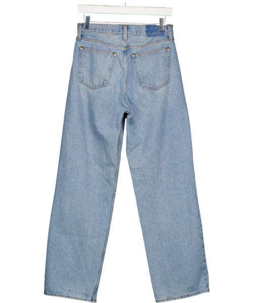 Abercrombie & Fitch Blue Mid Rise Slouchy Jean W25