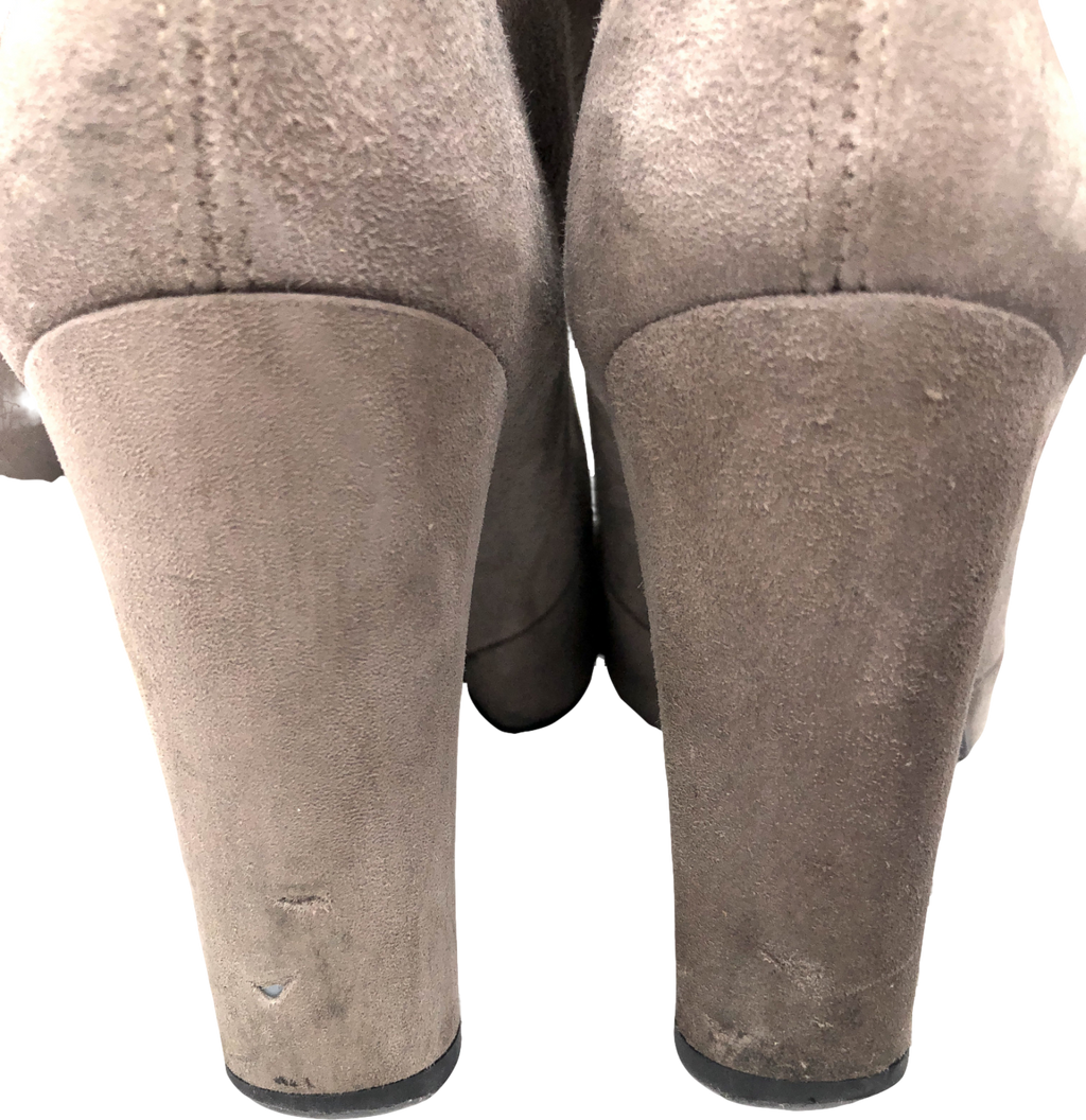 Stuart Weitzman Grey Highland Over-the-knee Suede Boots UK 4 EU 37 👠