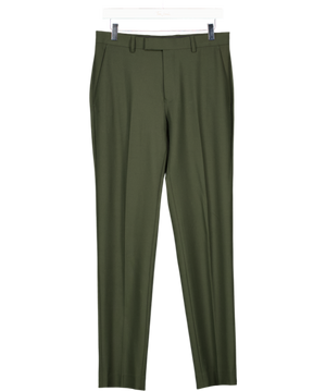 M&S Green Slim Fit Machine Washable Suit Trousers UK 30