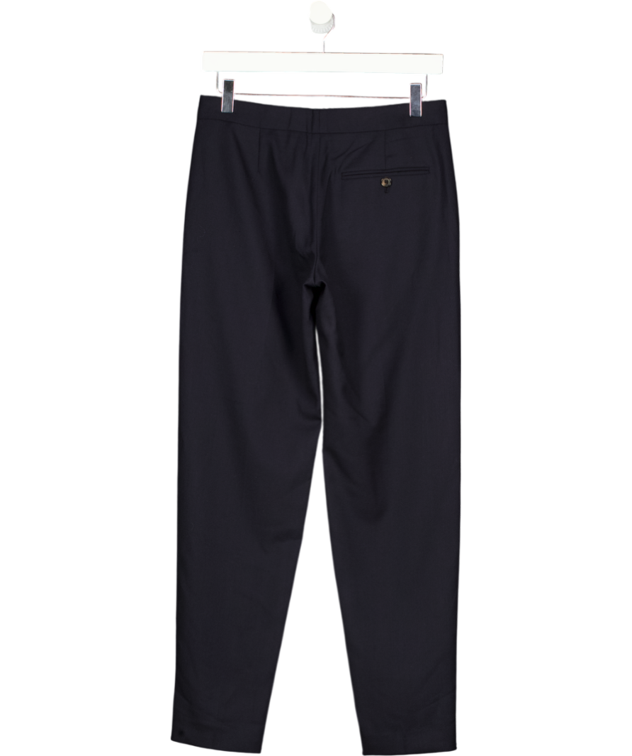 PAUL SMITH Navy Blue  100% Wool Tapered Trousers UK 6