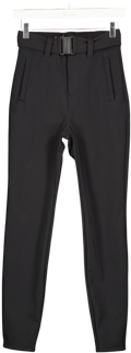 OYSHO Black Water Resistant Belted Ski Trousers UK XS