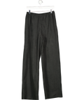 White Fox Black Wide Leg Trousers UK S