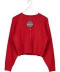 White Fox Red Warm Whispers Knit Cardigan UK S/M