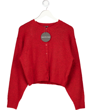 White Fox Red Warm Whispers Knit Cardigan UK S/M
