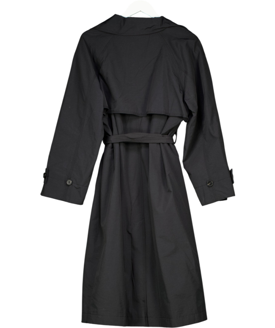 Next Black Shower Resistant Trench Coat UK 12
