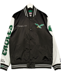 MITCHELL & NESS Black Philadelphia Eagles Varsity Jacket UK XL