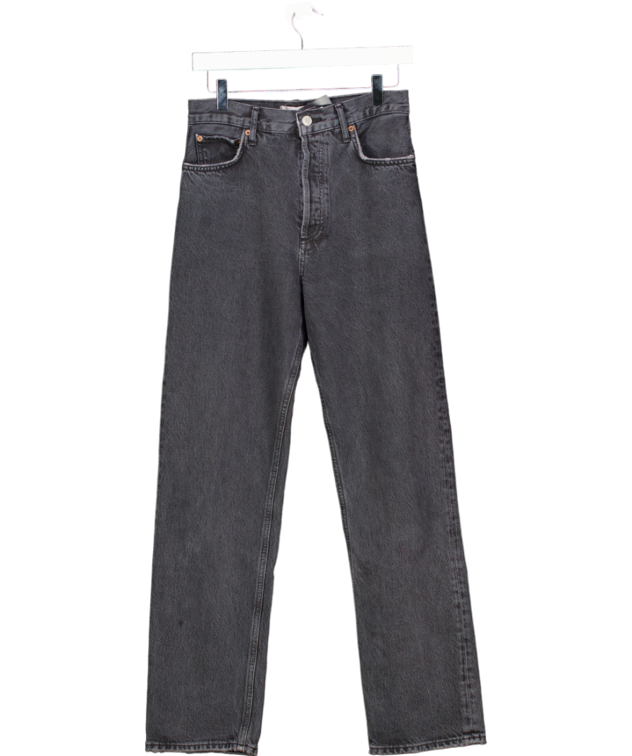 AGOLDE Grey Wash 90s Pinch Waist High Rise Straight Jeans W28