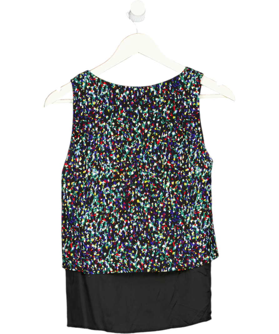 Sandro Multicoloured Layered Sleeveless Print Top UK 8