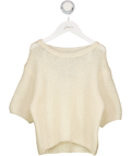 BELLE ENFANT Cream Kid Mohair Blend Knit Top 5-6Years