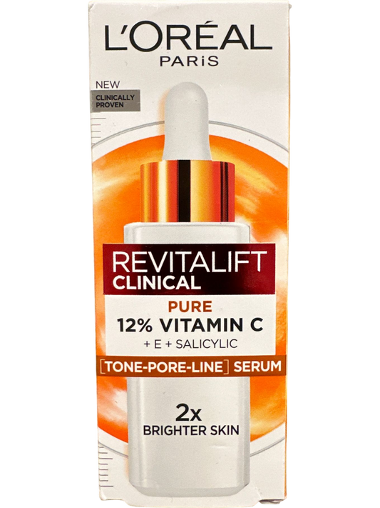 L'Oreal Paris Revitalift Clinical Pure 12% Vitamin C Brightening Serum 30ml