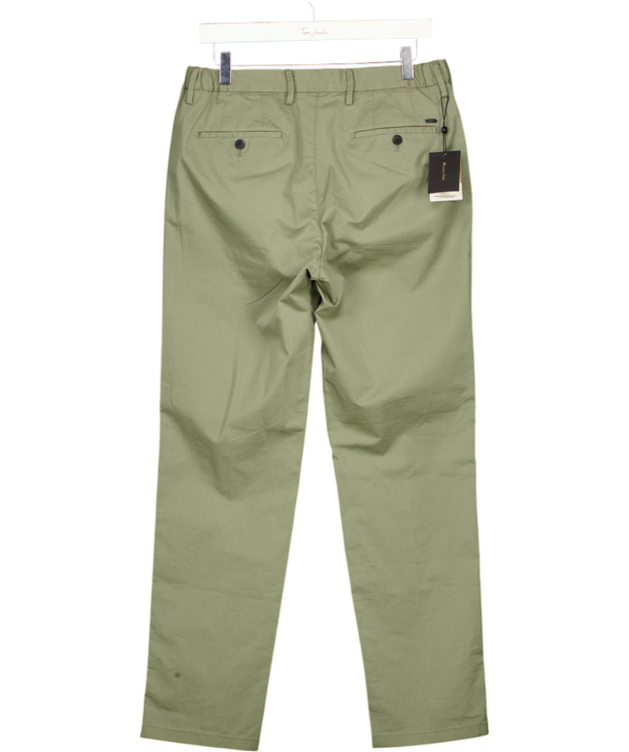 MASSIMO DUTTI Khaki Green  Jogger Fit Chino Trousers W30