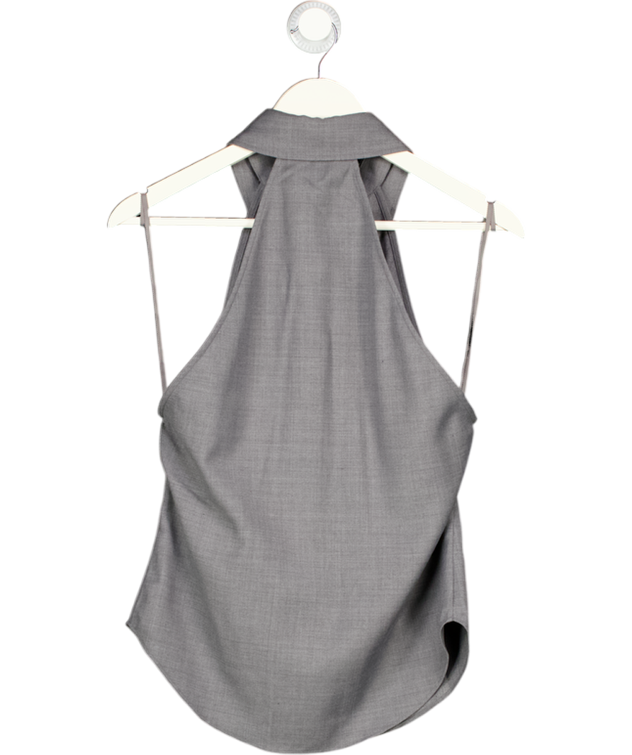 MISHA Grey Australia Halter Shirt UK S