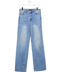 SOSANDAR Blue Wide Leg Jeans - Long Length UK 10