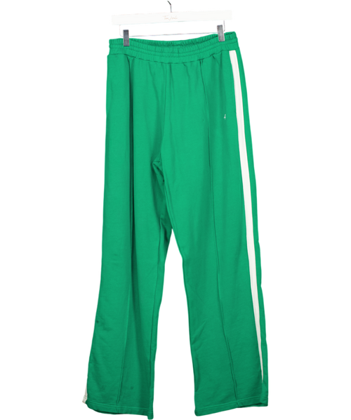 4th & Reckless Green Fergie 100% Cotton Wide Leg Branded Joggers UK M