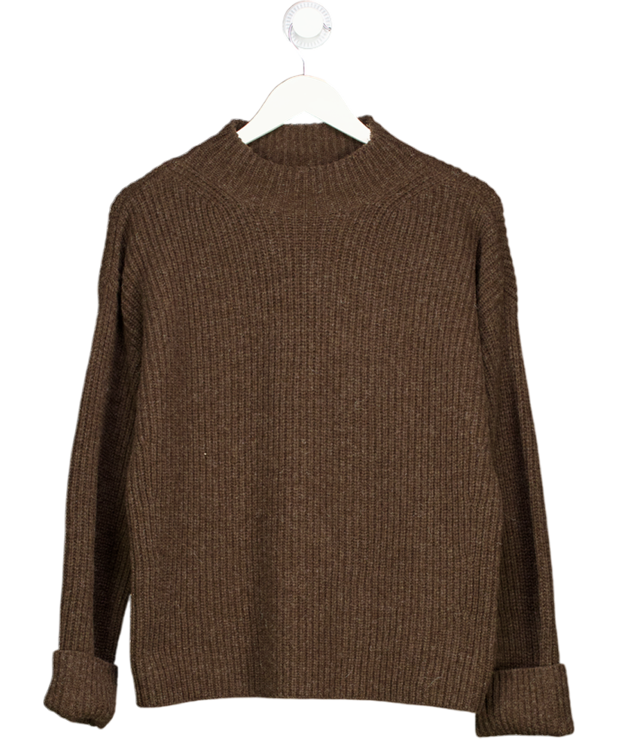 Beaufort & Blake Rosmead Chocolate Brown High Neck Jumper UK M