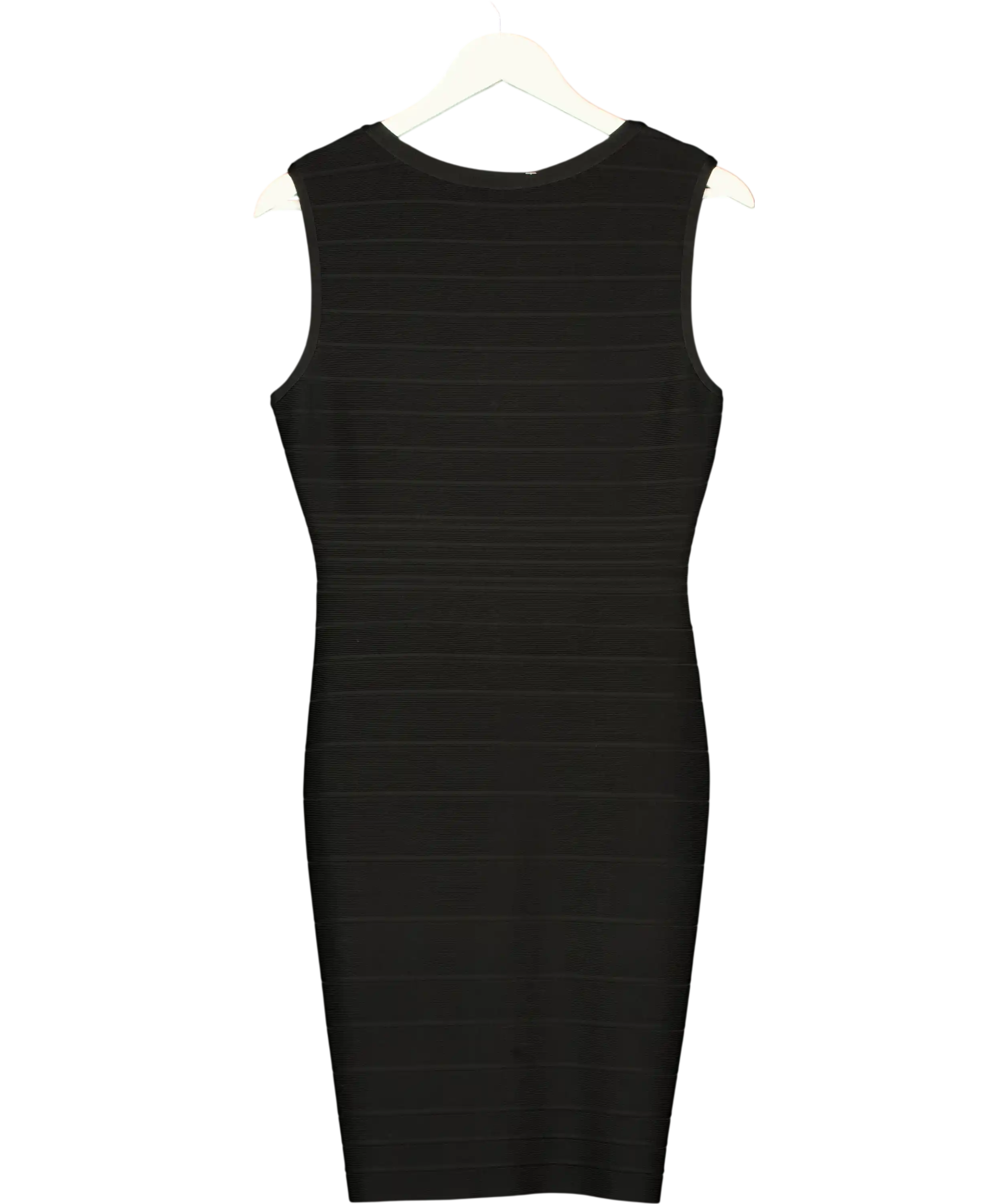 Herve Leger Black Zip Front Bandage Mini Dress  Uk 12-14 UK L
