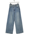 See See Blue Crossover Waist Wide Leg Jeans UK 10