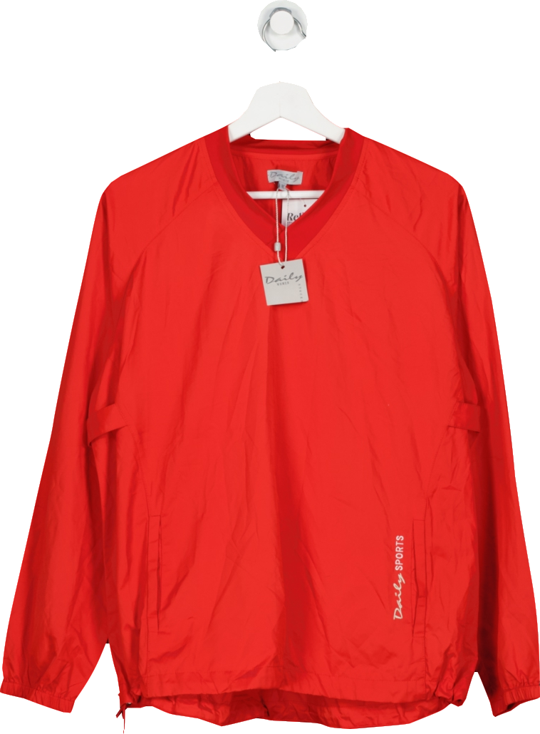 daily sports Red Golf Pullover Top UK M