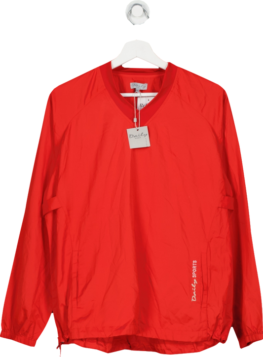 daily sports Red Golf Pullover Top UK M