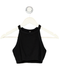 COMMANDO Black Rib Racer Back Crop Top UK S/M