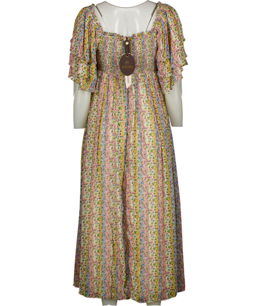 byTIMO Multicoloured Memory Lane Georgette Tieband Dress UK M
