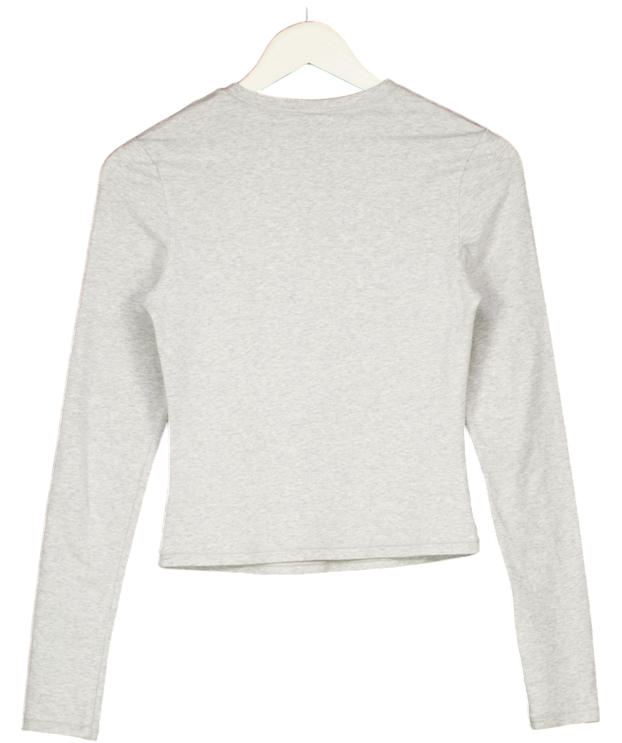 SKIMS Grey Long Sleeve T-shirt UK S