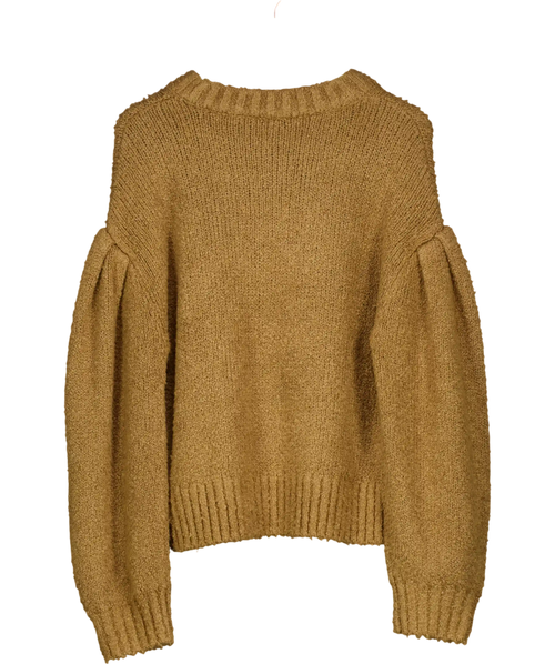 & Other Stories Brown Oversized Boucle Knit Jumper UK L