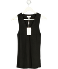 PRETTY LAVISH Black Knit Waistcoat Top UK XS