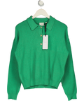 VARLEY Green Marlie Polo Knit Sweater UK M