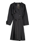 Next Black Shower Resistant Trench Coat UK 12