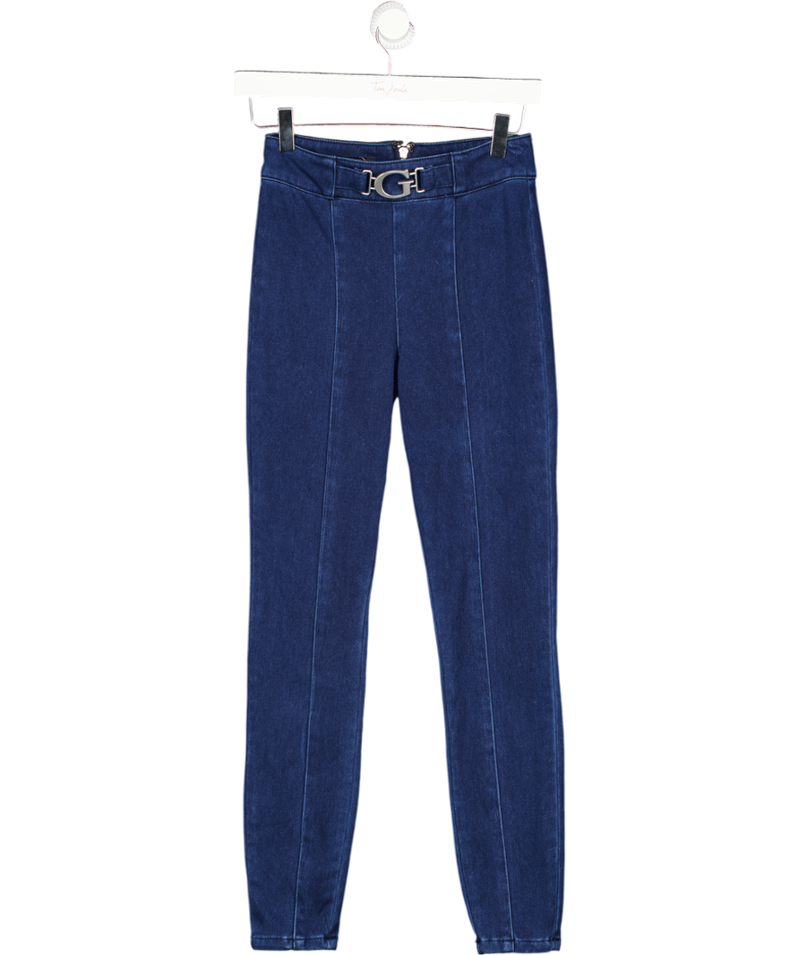 GUESS Blue Logo Belted 1981 Denim Leggings W27