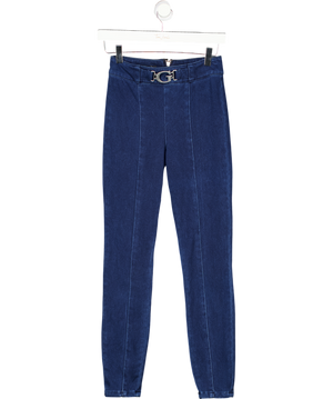 GUESS Blue Logo Belted 1981 Denim Leggings W27
