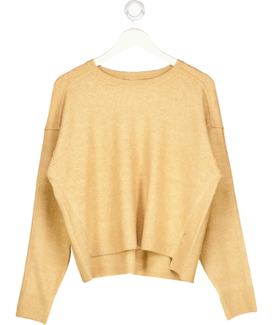 FREE PEOPLE Camel Beige Luna Pullover UK XS
