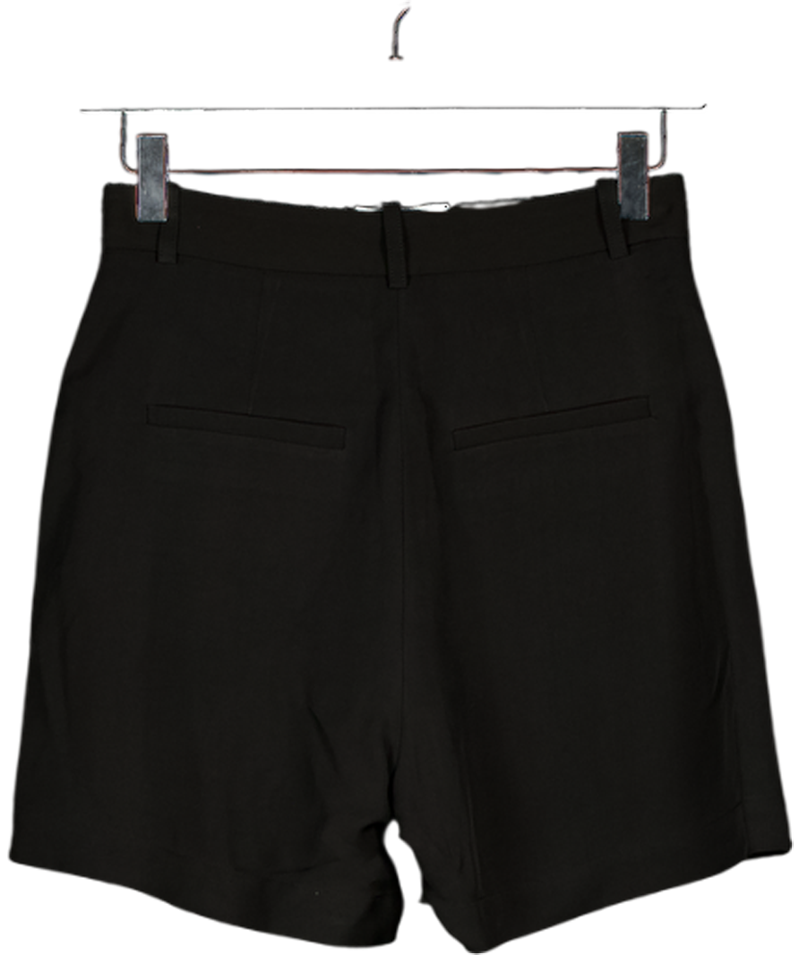 & Other Stories Black High Waist Shorts UK 6