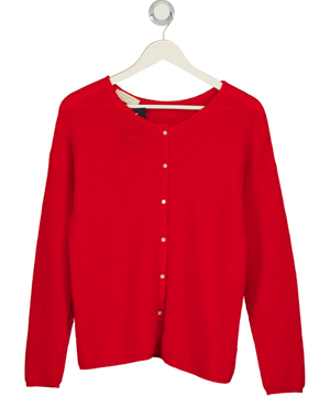 Sezane Red Kid Mohair / Baby Alpaca Blend Gaspard Cardigan UK M