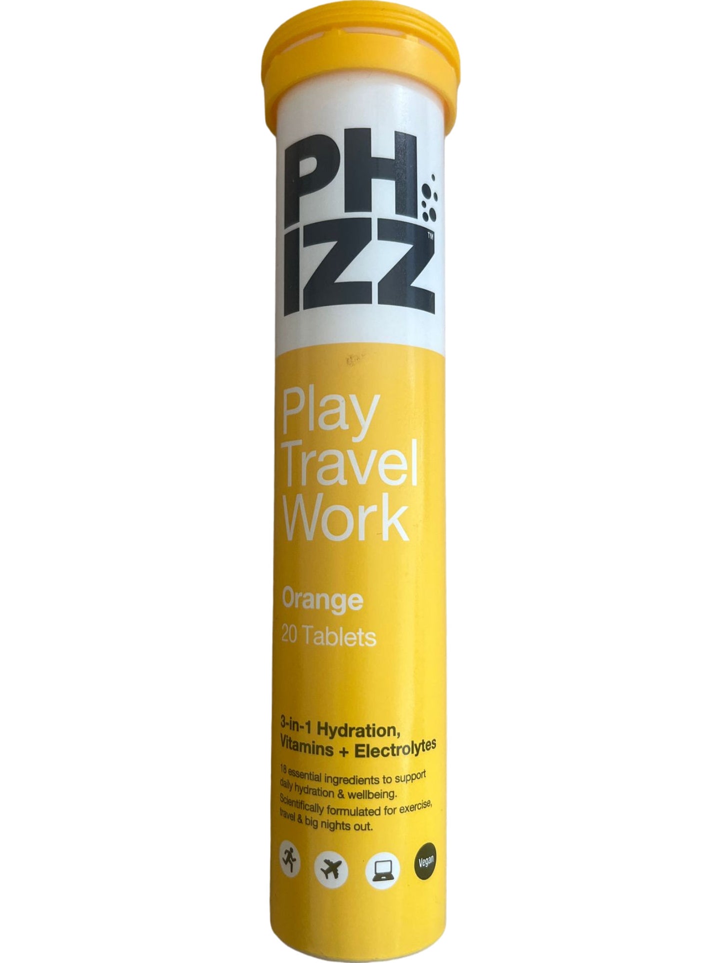 Phizz Orange Hydration Effervescent Electrolytes Vitamins Tablets UK 20 pack