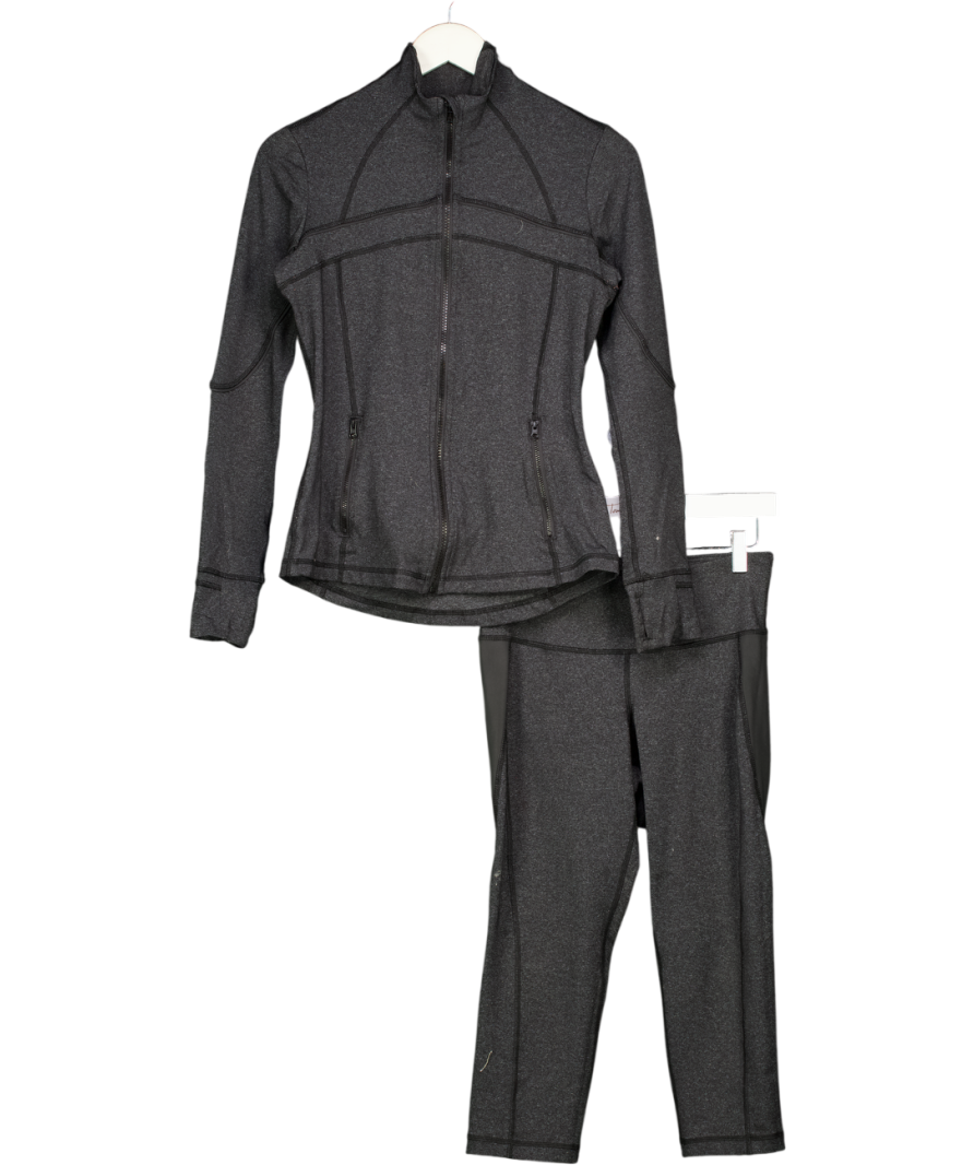 Sport FX Grey Zip Up Sports Jacket And Leggings Set UK 10