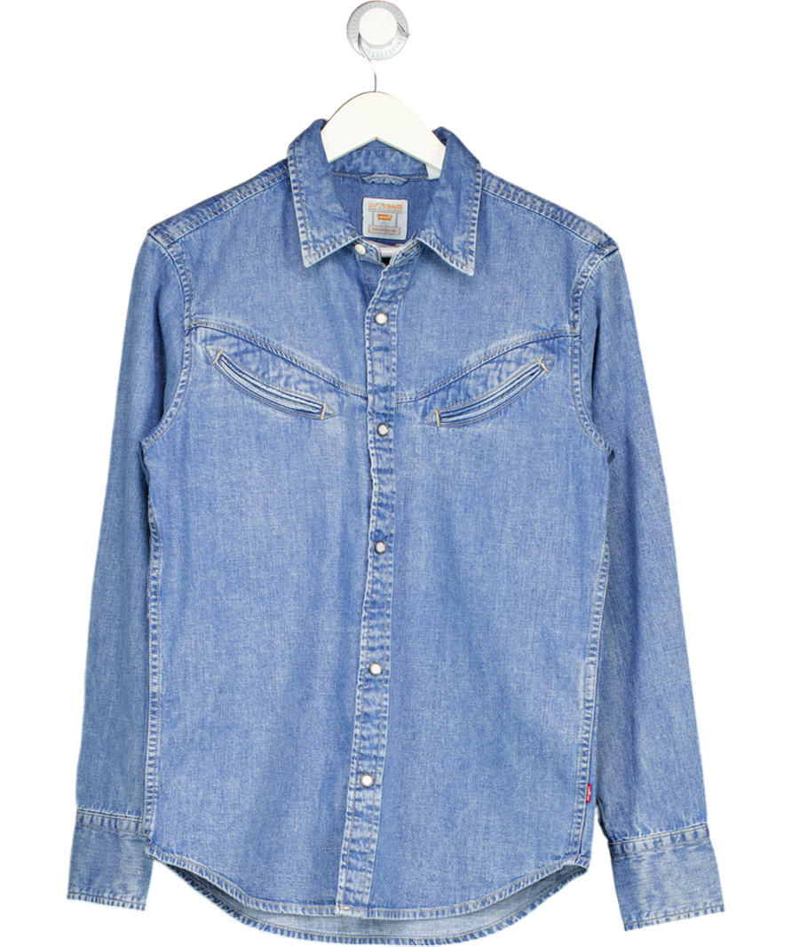 ASOS Blue Western Detailing Denim Shirt UK S