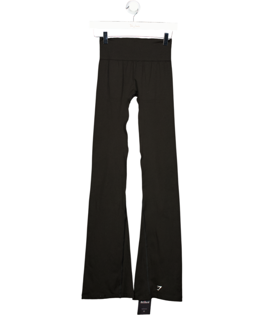gymshark Black Vital Soft Flared Leggings UK XS