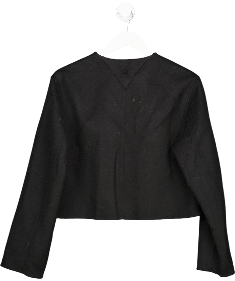 Tommy Hilfiger Black Double-faced Wool Blend Jacket UK 6