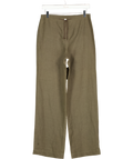 MAX MARA Brown Linen Wide Leg Trousers UK 10