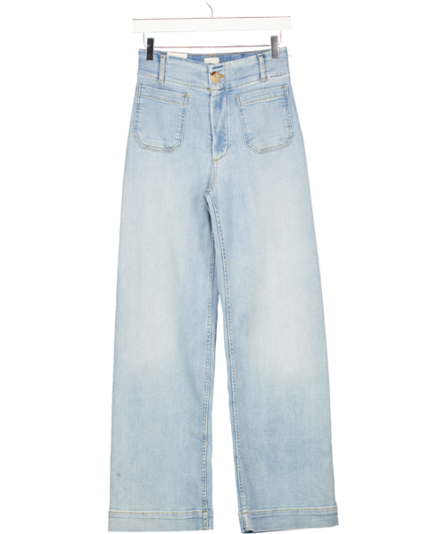 ANTHROPOLOGIE Blue The Colette Full-length Wide-leg Jeans By Maeve W25