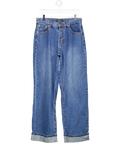 White Fox Blue Wide Leg Jean UK M