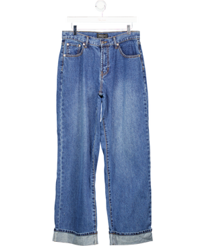 White Fox Blue Wide Leg Jean UK M