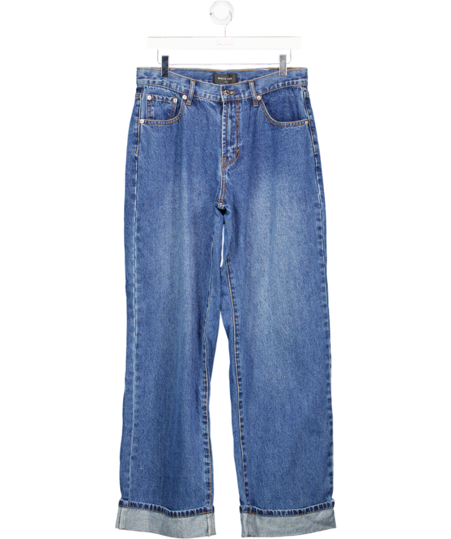 White Fox Blue Wide Leg Jean UK M