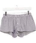Brandy Melville Blue Poppy Plaid Shorts UK XS