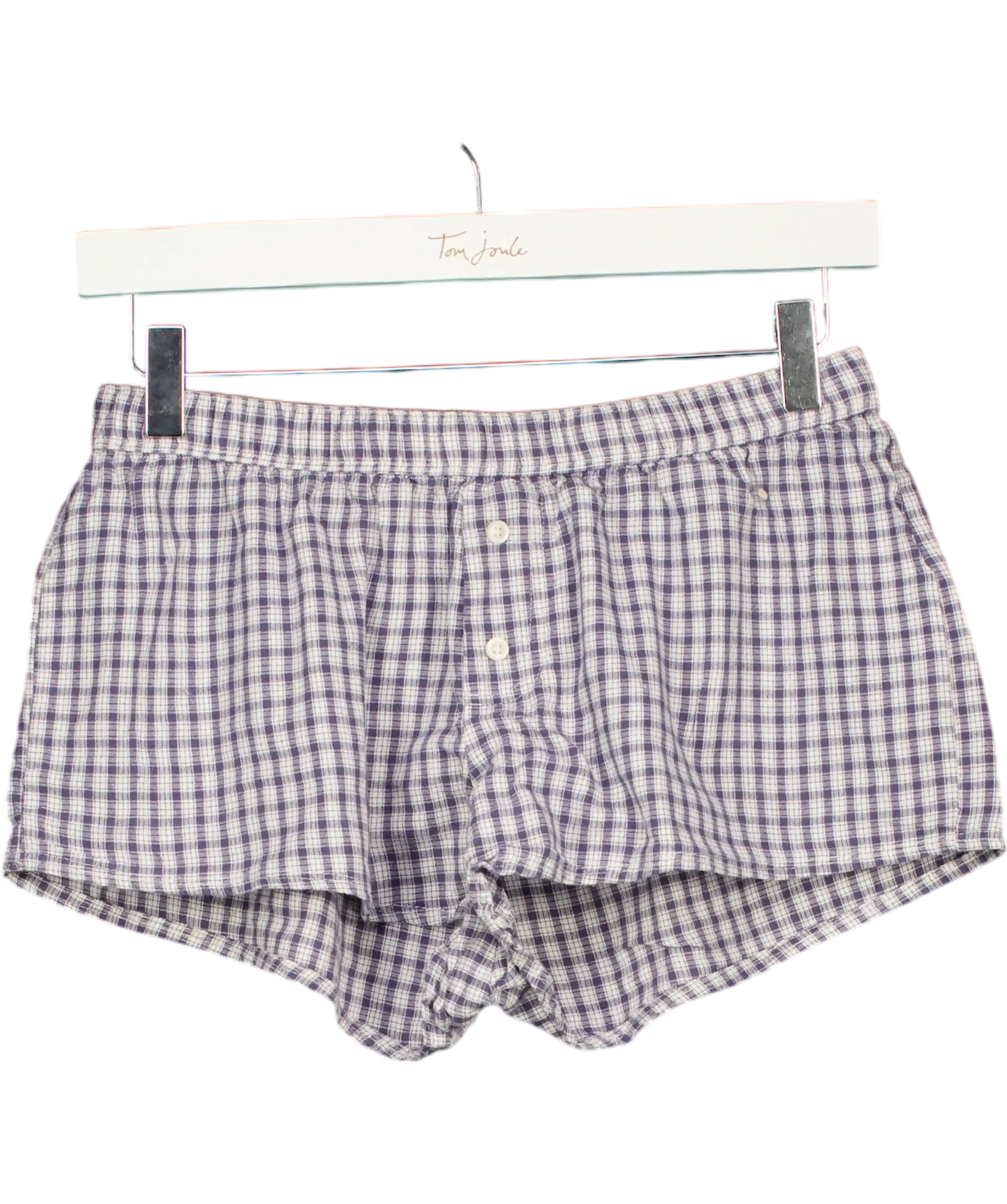 Brandy Melville Blue Poppy Plaid Shorts UK XS